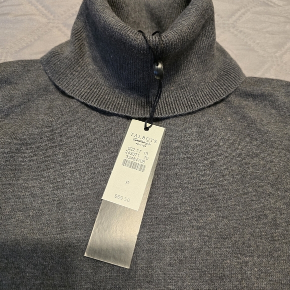 NEW Talbots cotton blend turtleneck sweater - Picture 3 of 7